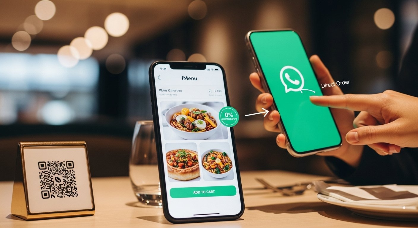Sıfır Komisyon, Yüzde Yüz Kazanç: iMenu ile WhatsApp Üzerinden Sipariş Alın!